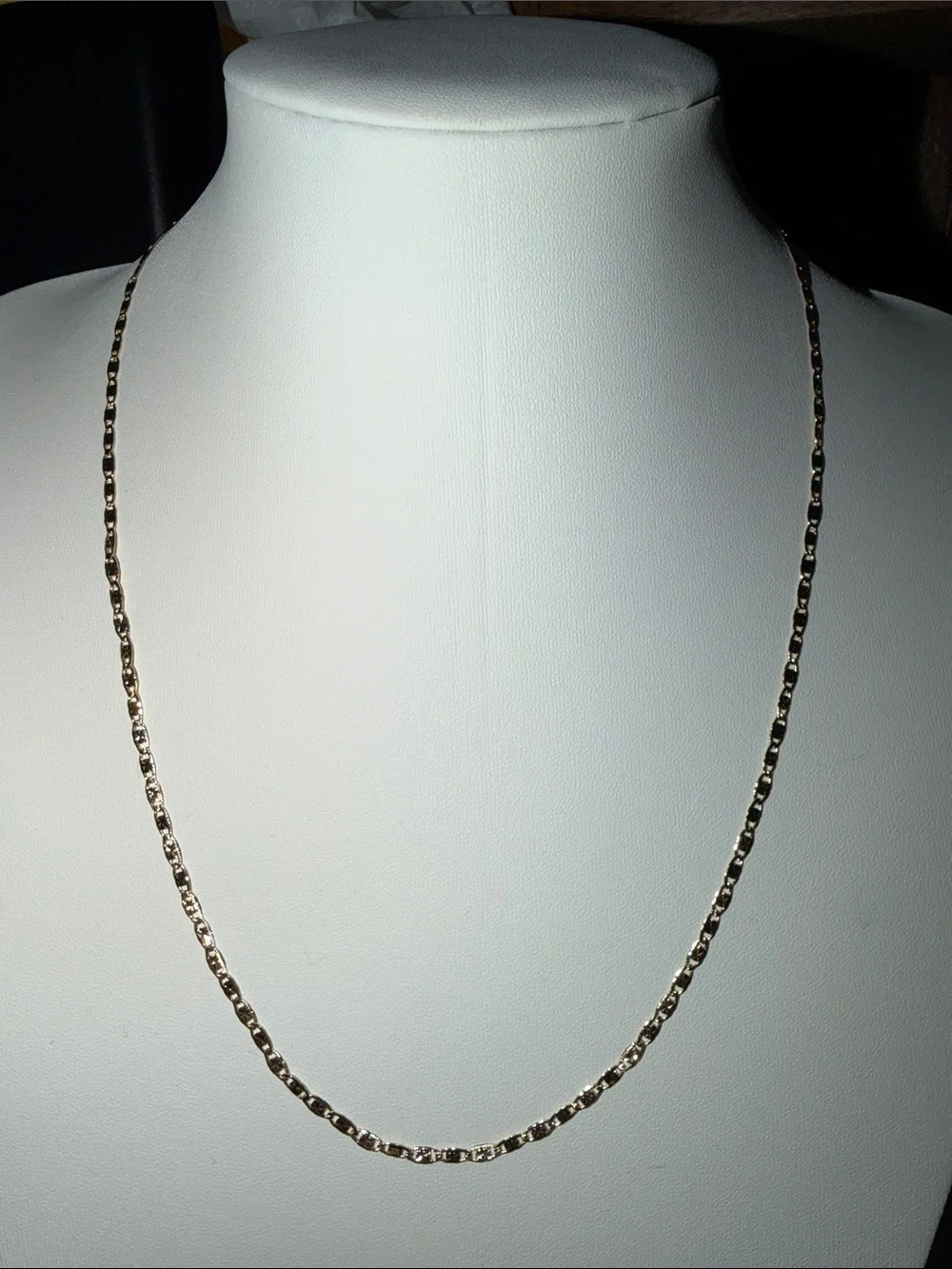 18K yellow gold-filled, diamond-cut Valentino chain necklace